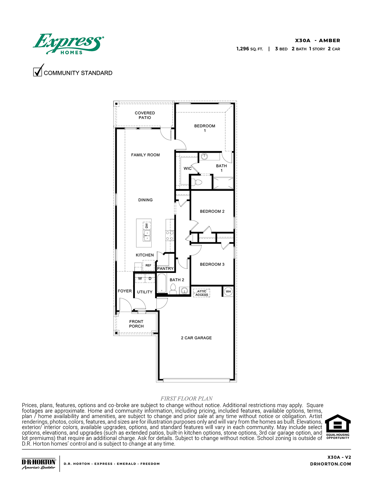 X30A Floorplan in WIldcat Ranch of Crandall