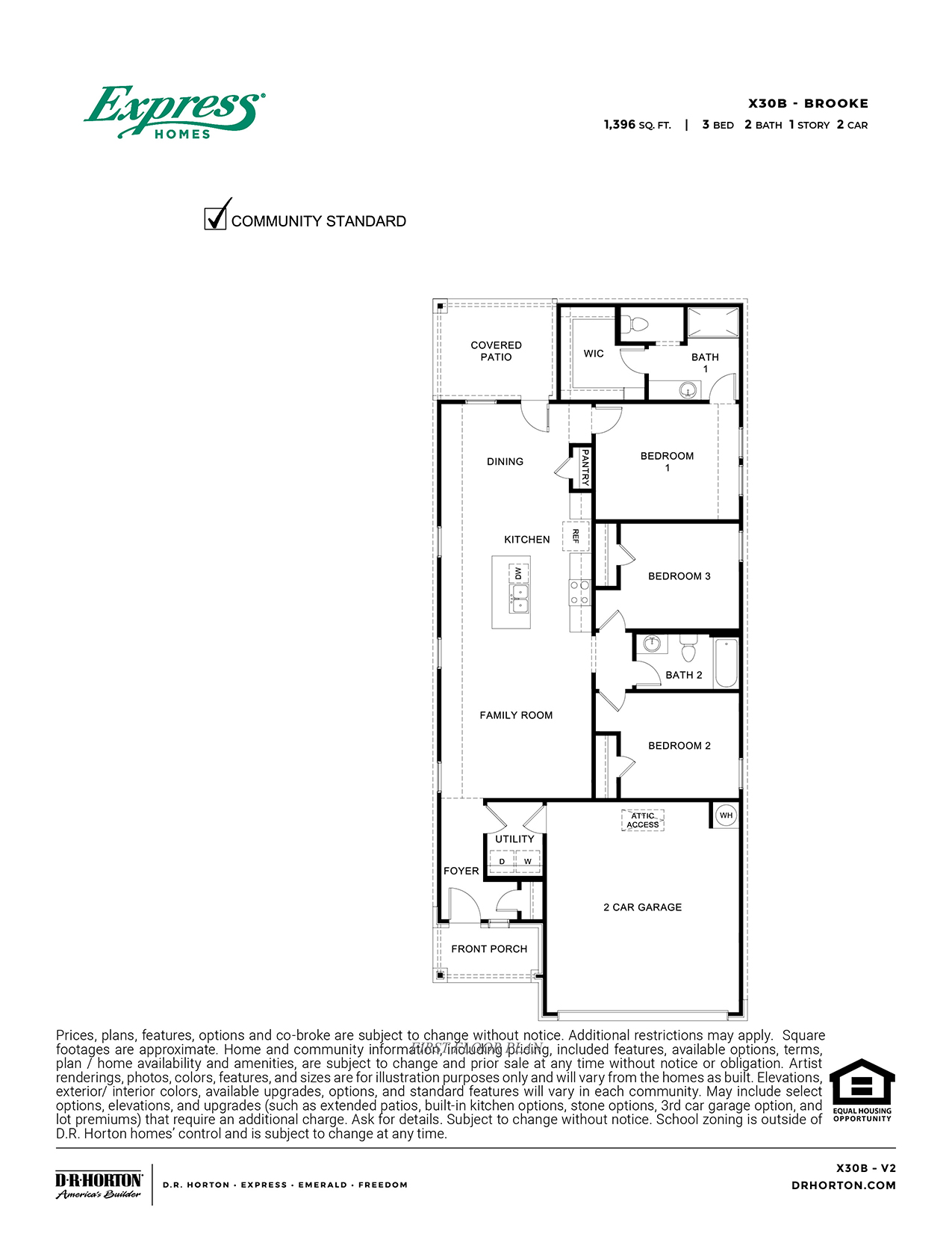 X30B Floorplan in Wildcat Ranch of Crandall