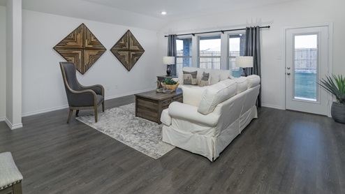 Valor farms amenities model living room