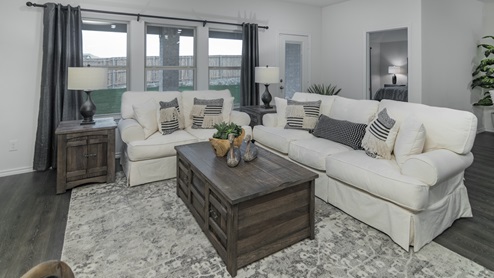 Valor farms amenities model living room