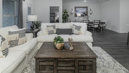Valor farms amenities model living room