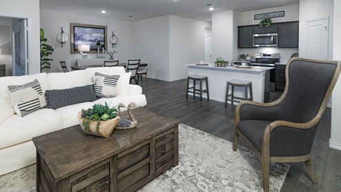 Valor farms amenities model living room