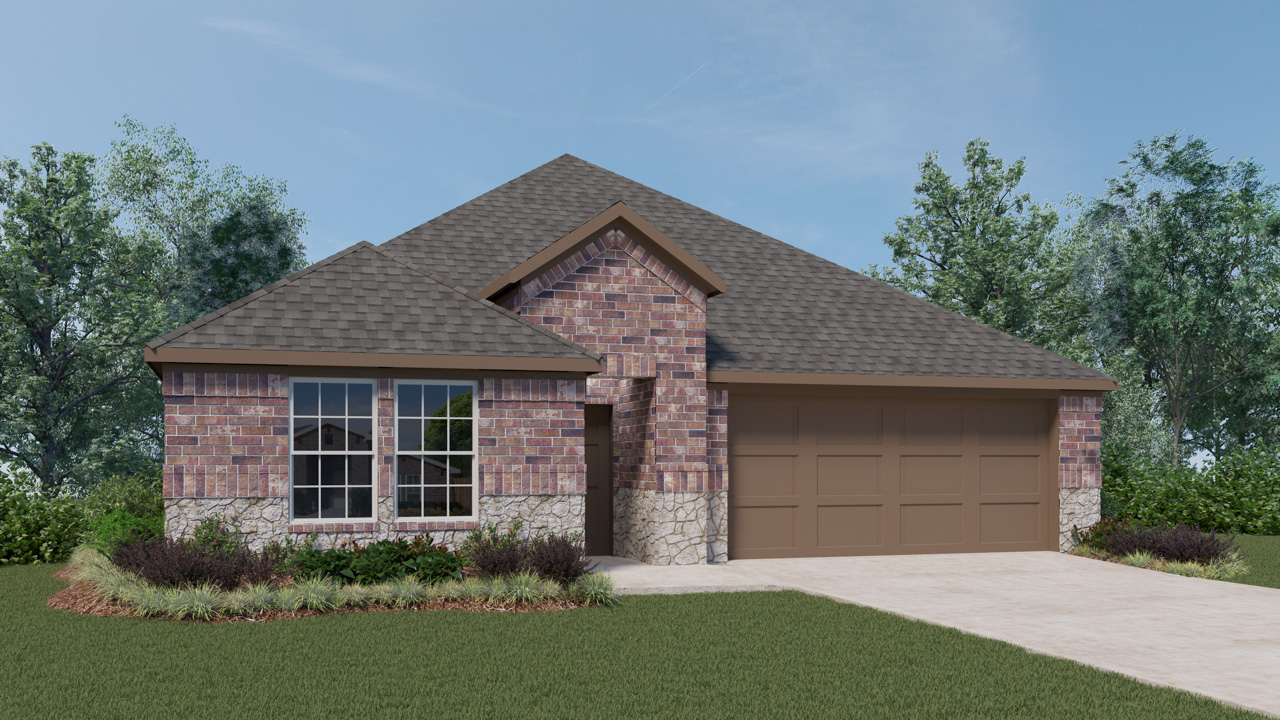 rendering of one story home