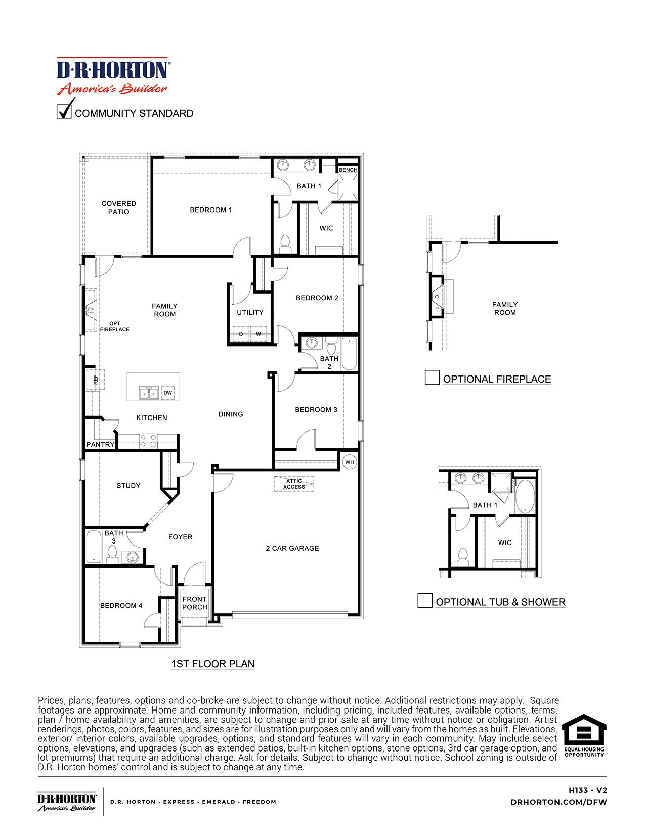 H133 floorplan