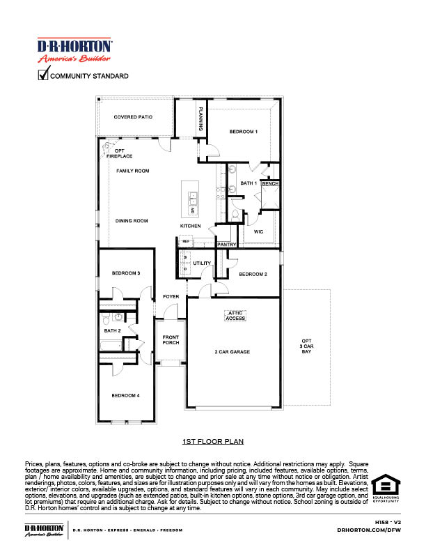 H158 floorplan