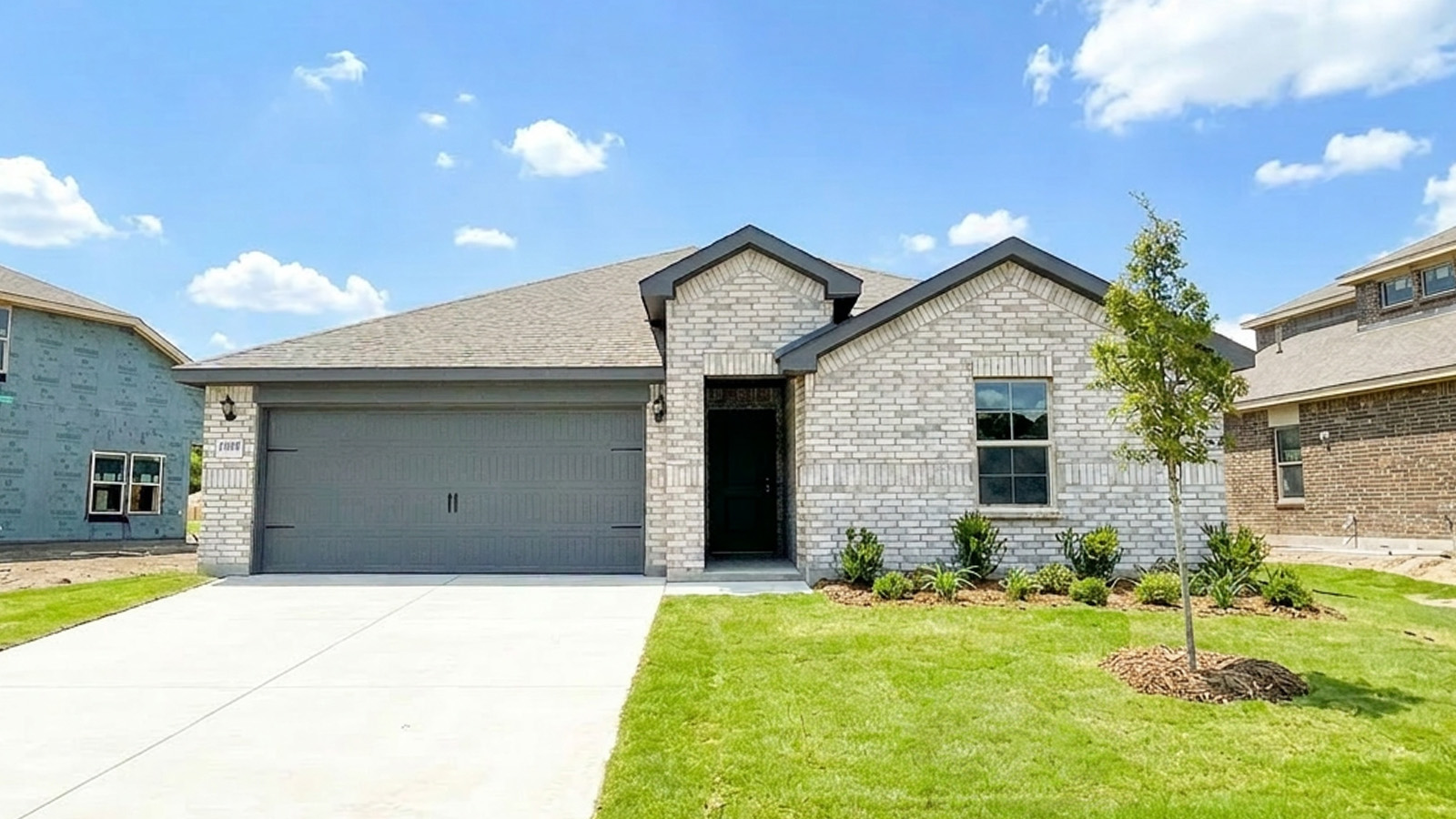exterior with brick and stone