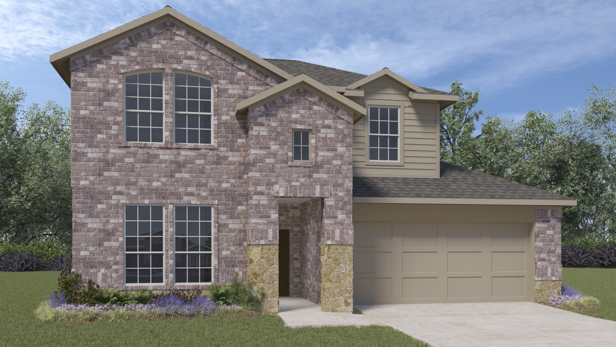 rendering of two story home