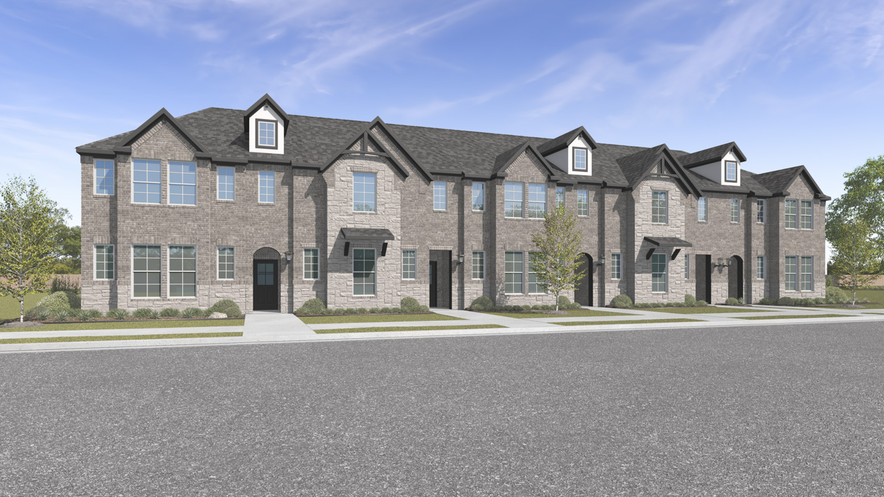 rendering of townhome block