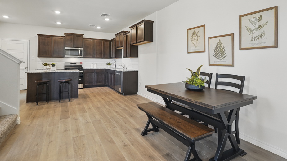 dining area and interior entrance
