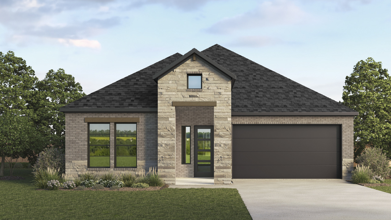 a rendering of a one story home