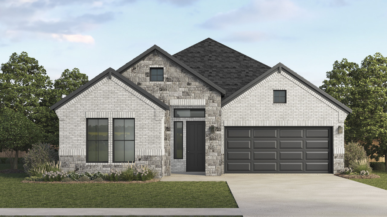 a rendering of a one story home