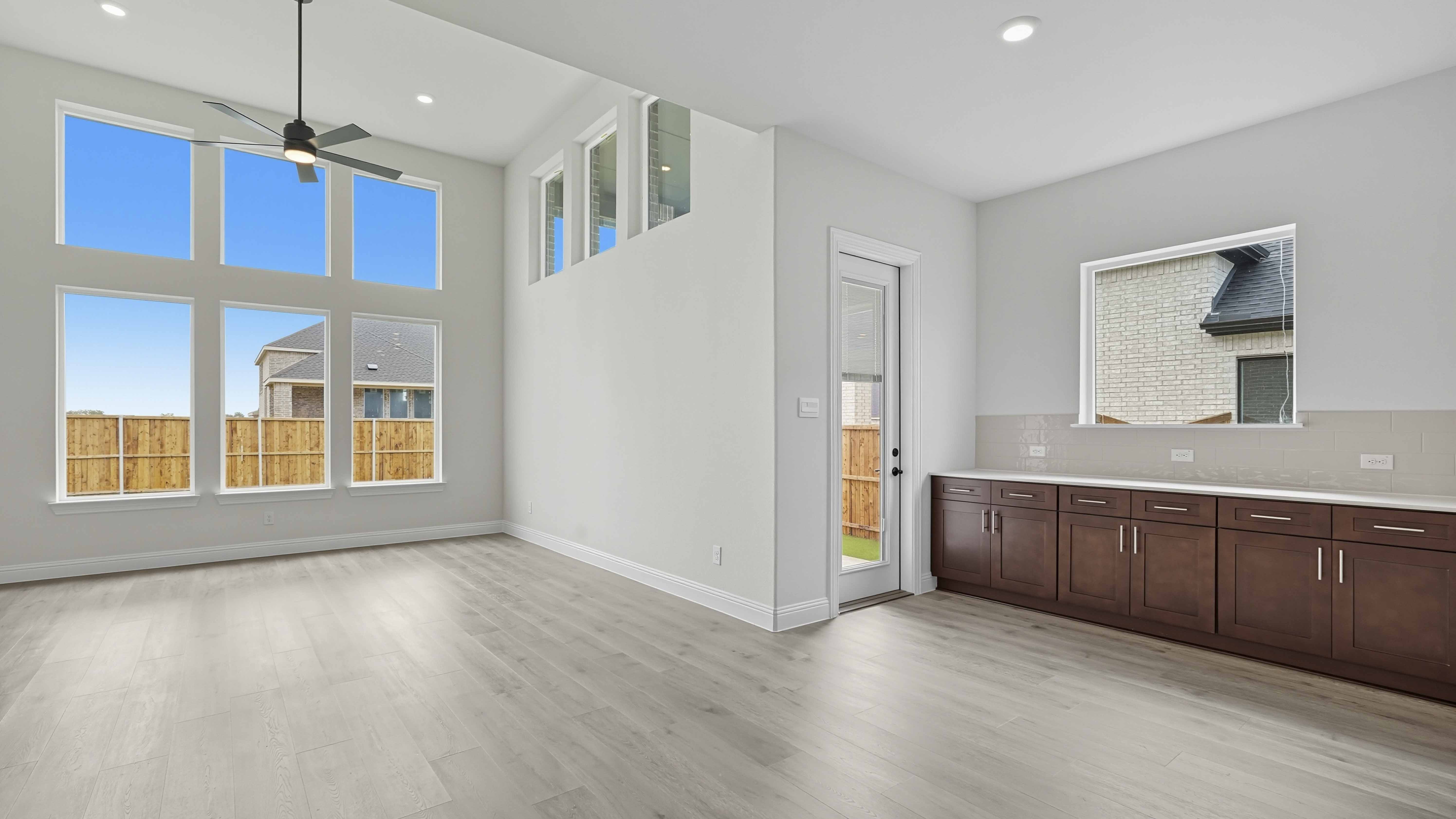 dining and living area