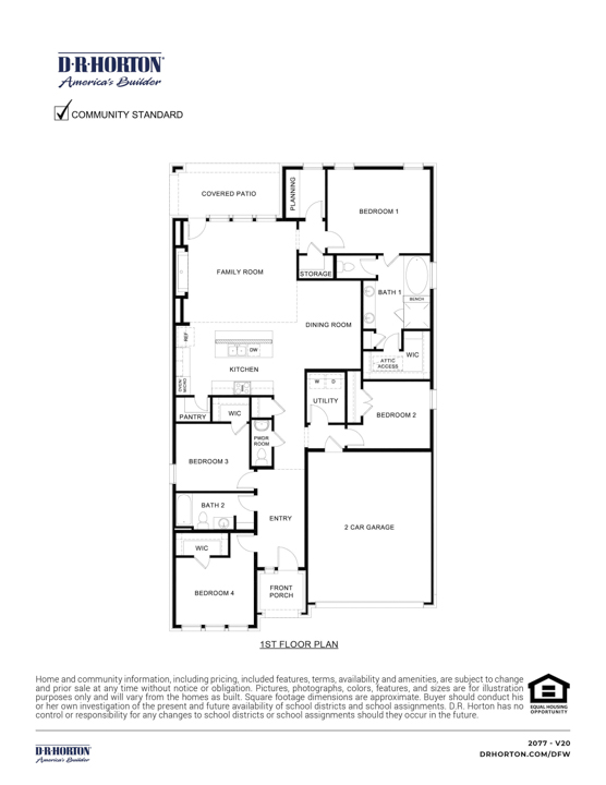 the layout of a one story home