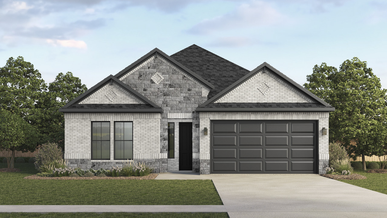 a rendering of a one story home