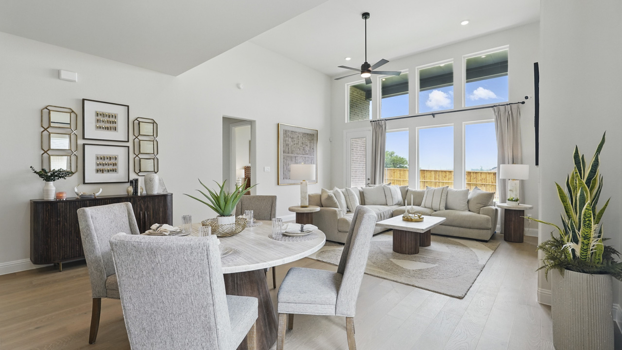 dining and living area