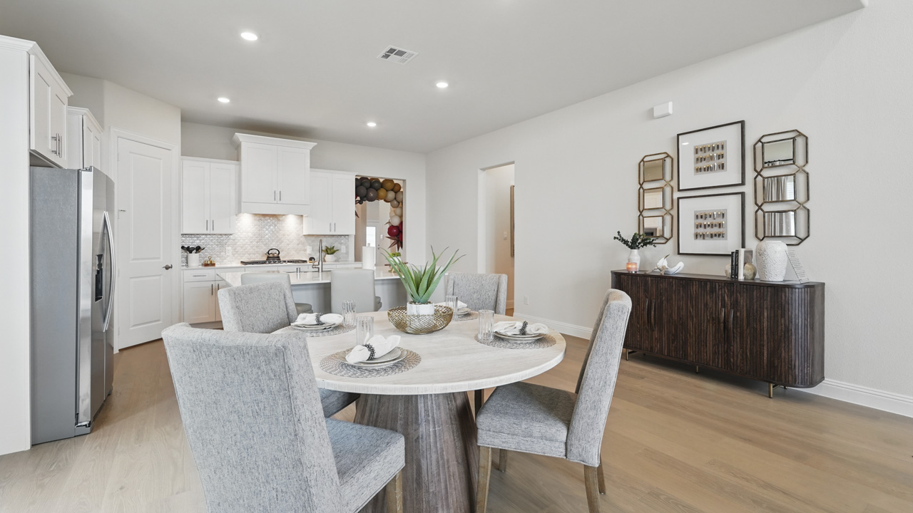 dining and living area