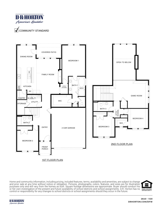 the floorplan layout of a two story home