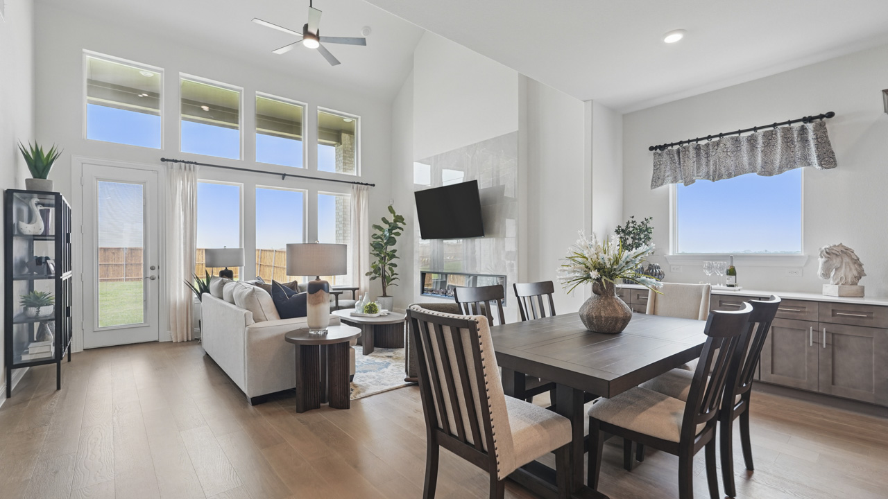 living and dining area