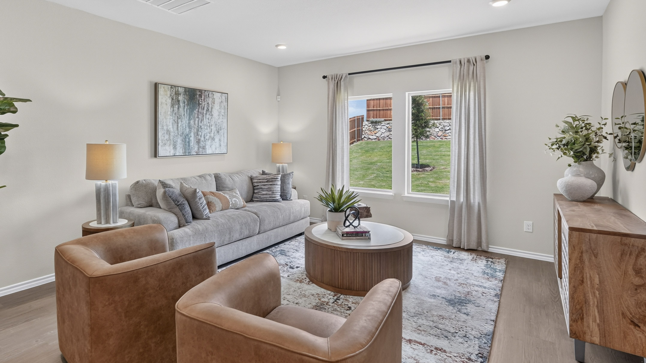 open concept living area