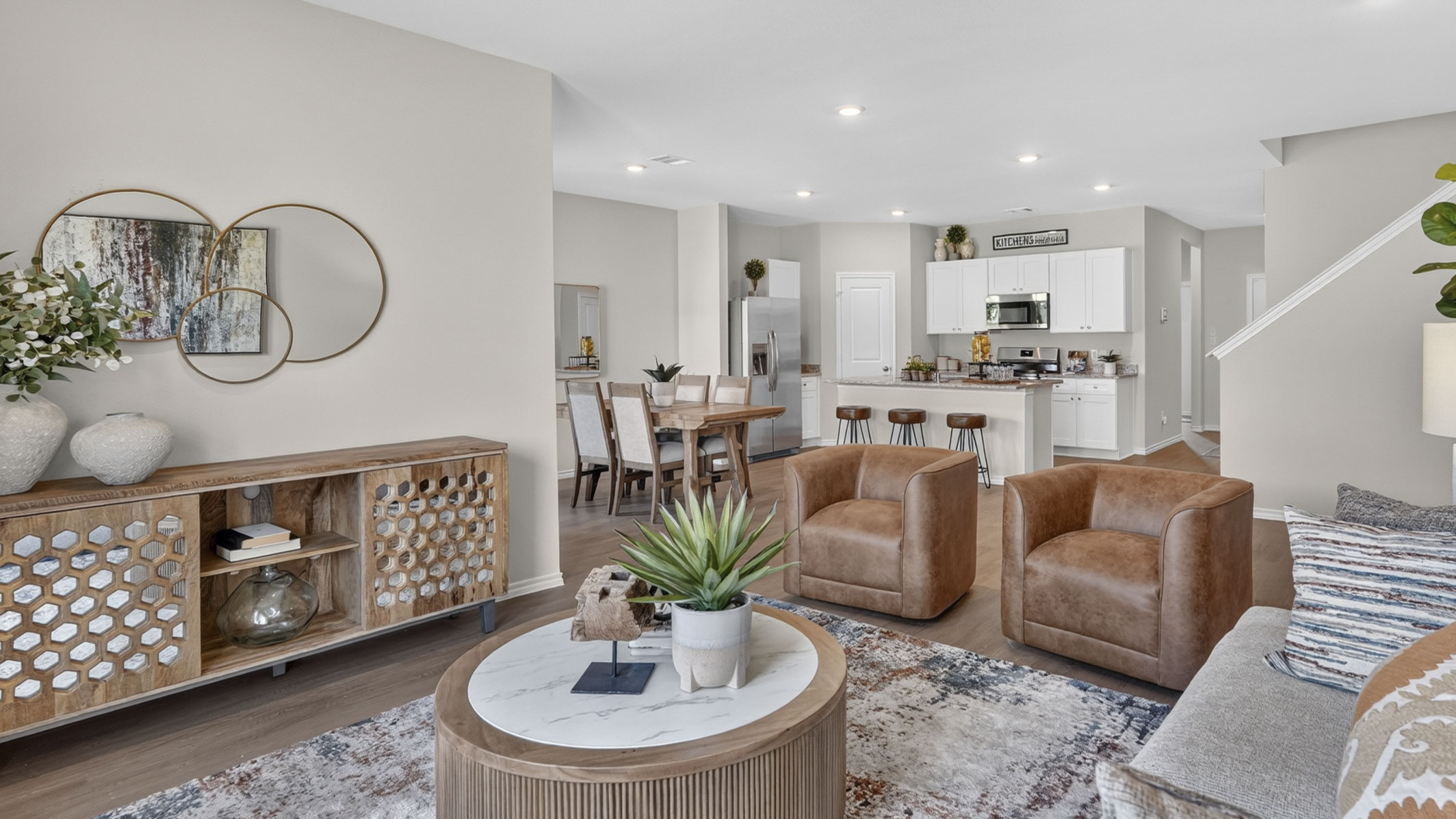 open concept living area