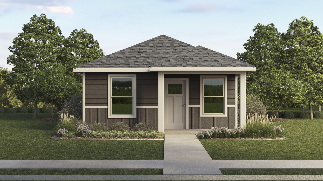single story home rendering