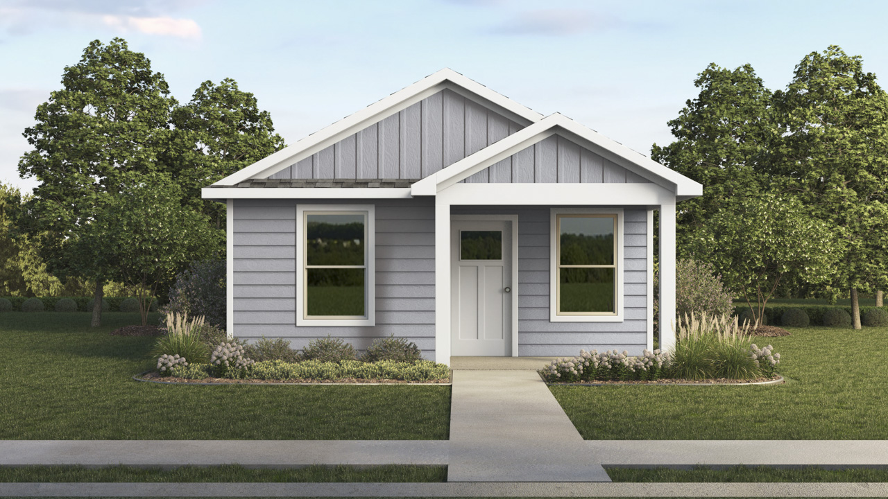 single story home rendering