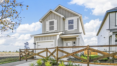V19 Plan Exterior of two story home with siding