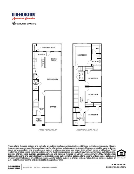 two story rendering of floorplan