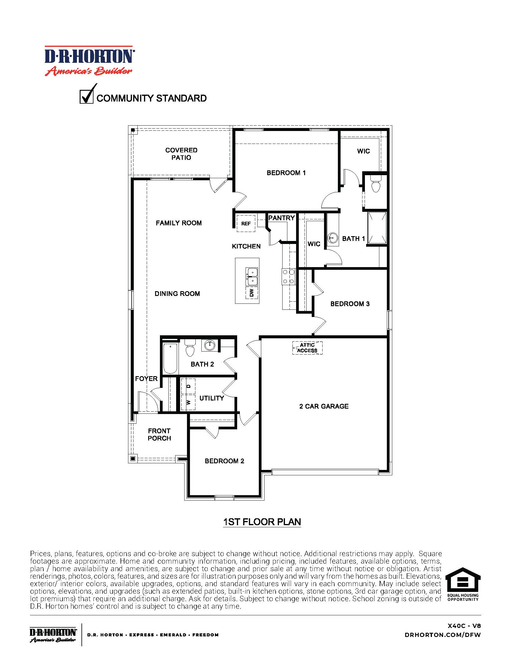 X40C floorplan