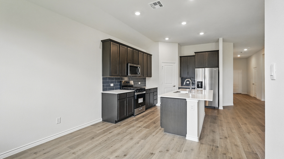 Open concept kitchen