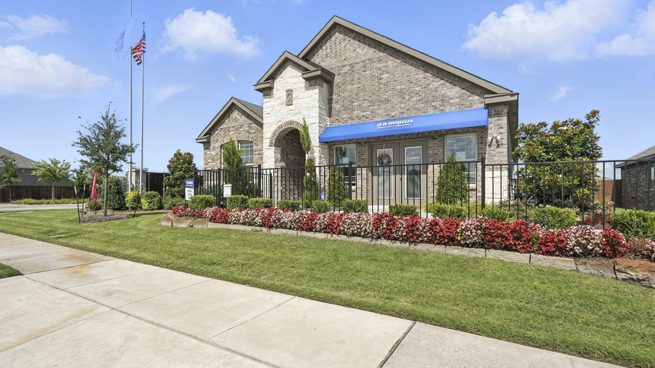 Front exterior of model home