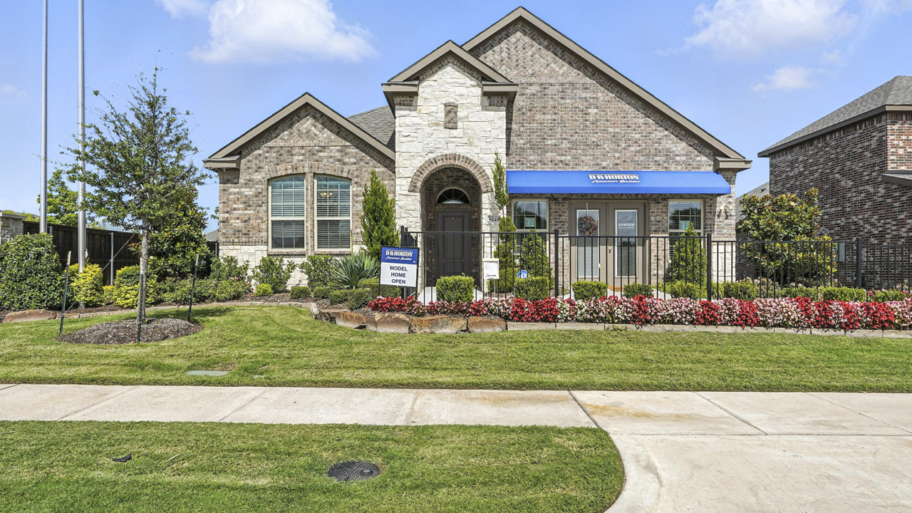 Front exterior of model home