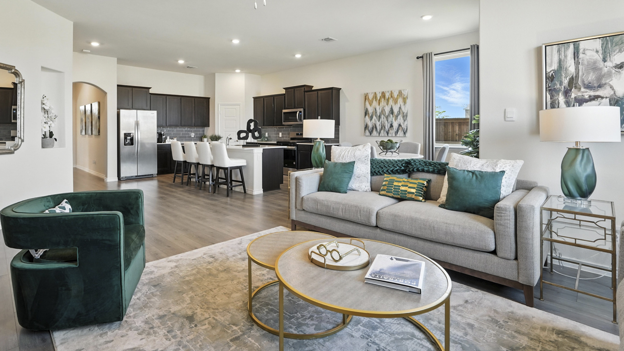 open concept living area