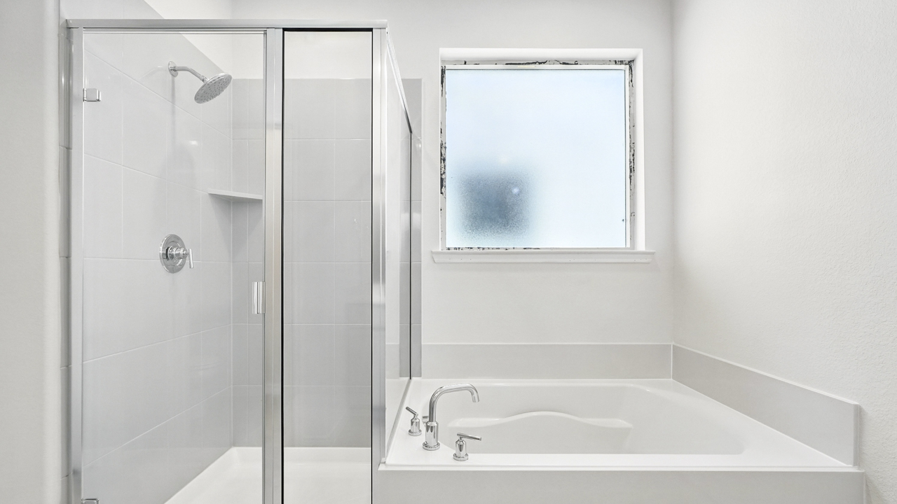 bedroom with window and ceiling fan