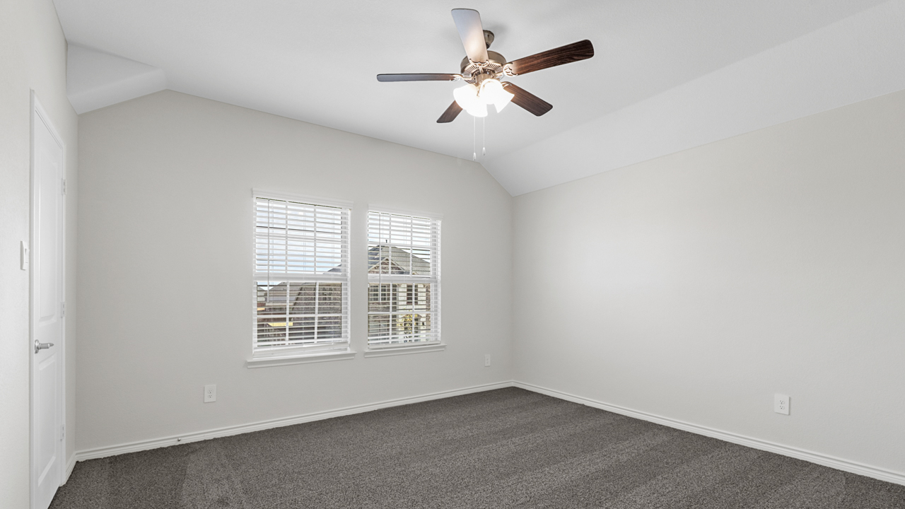 bedroom with two windows