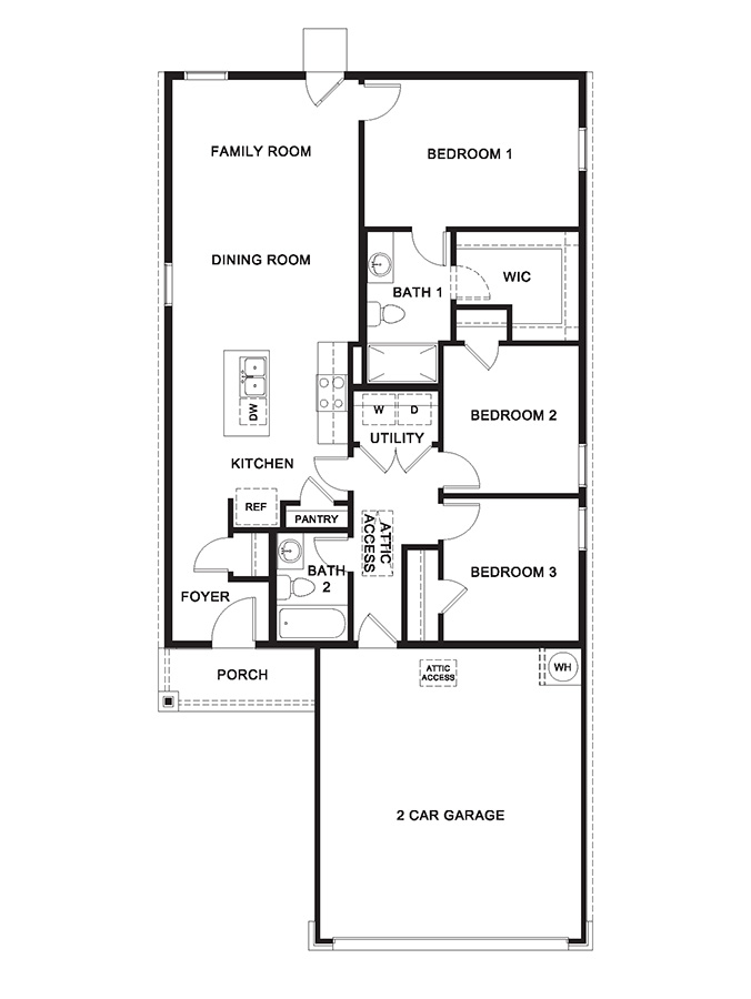 T30A single story floorplan image