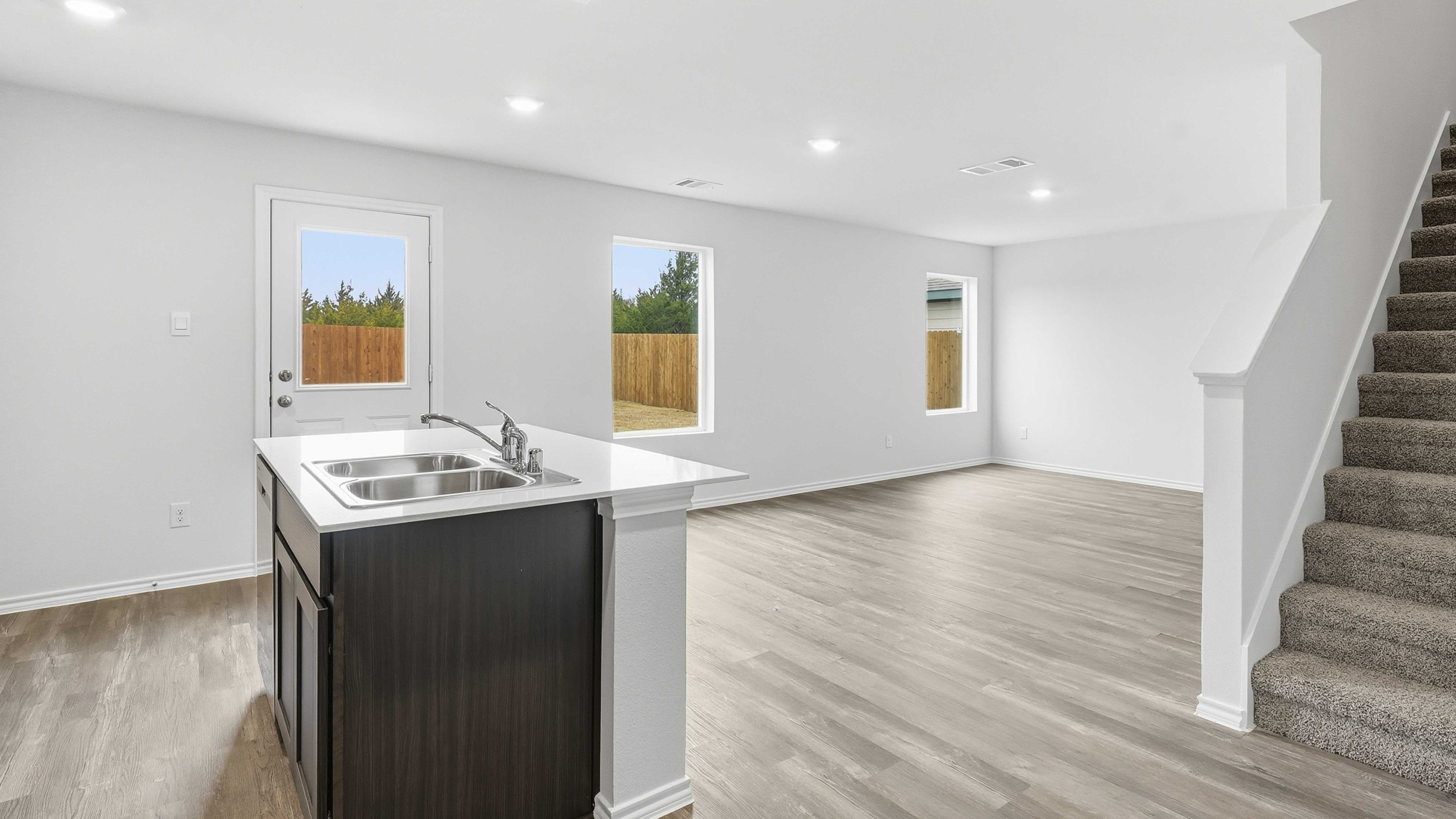 interior entrance with living area views