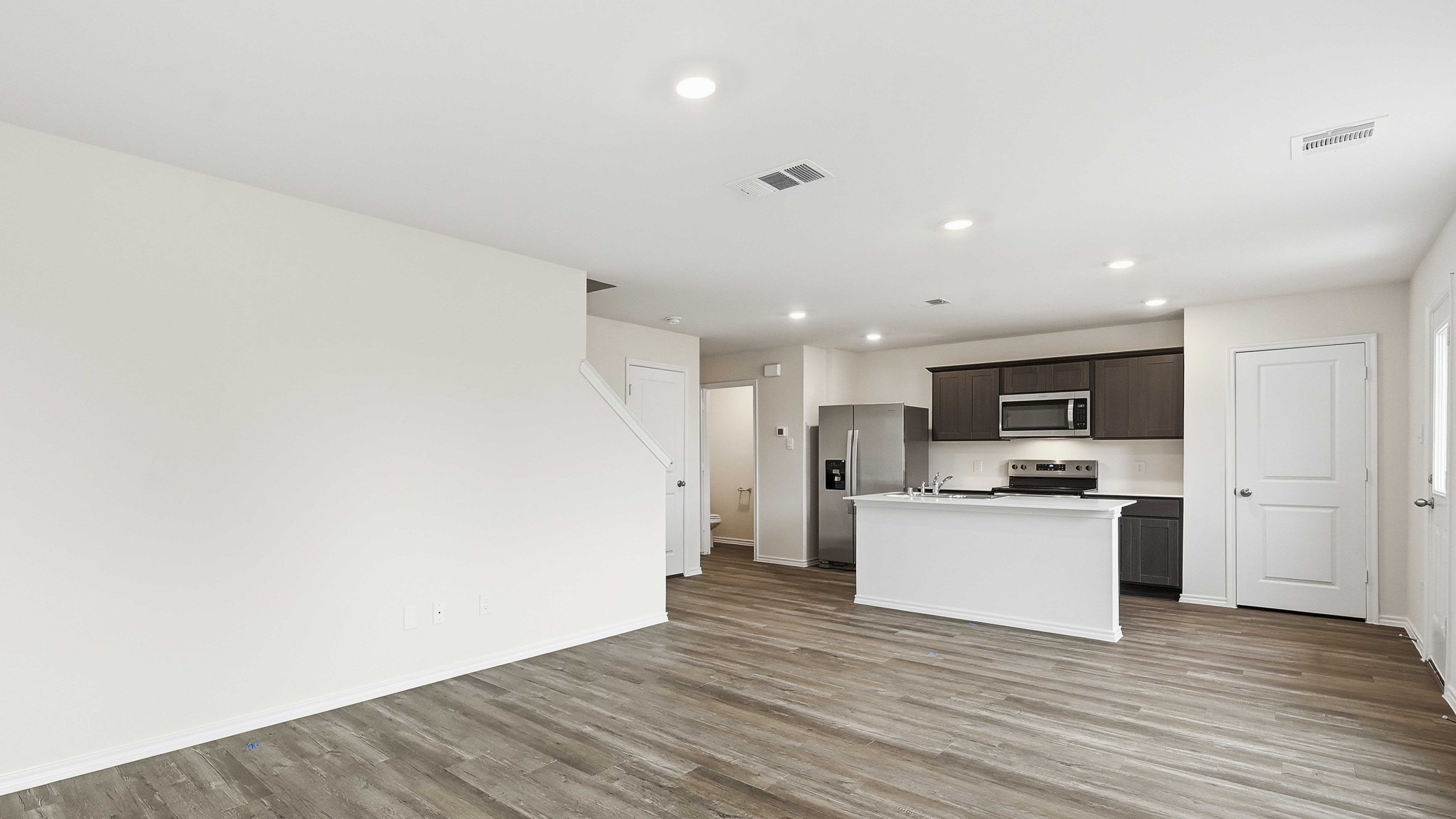 open concept living area