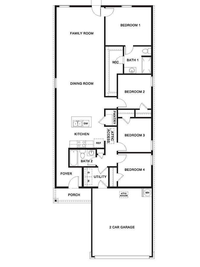 T30E Single story floor plan image