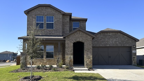 Two story home with a 2-car garage
