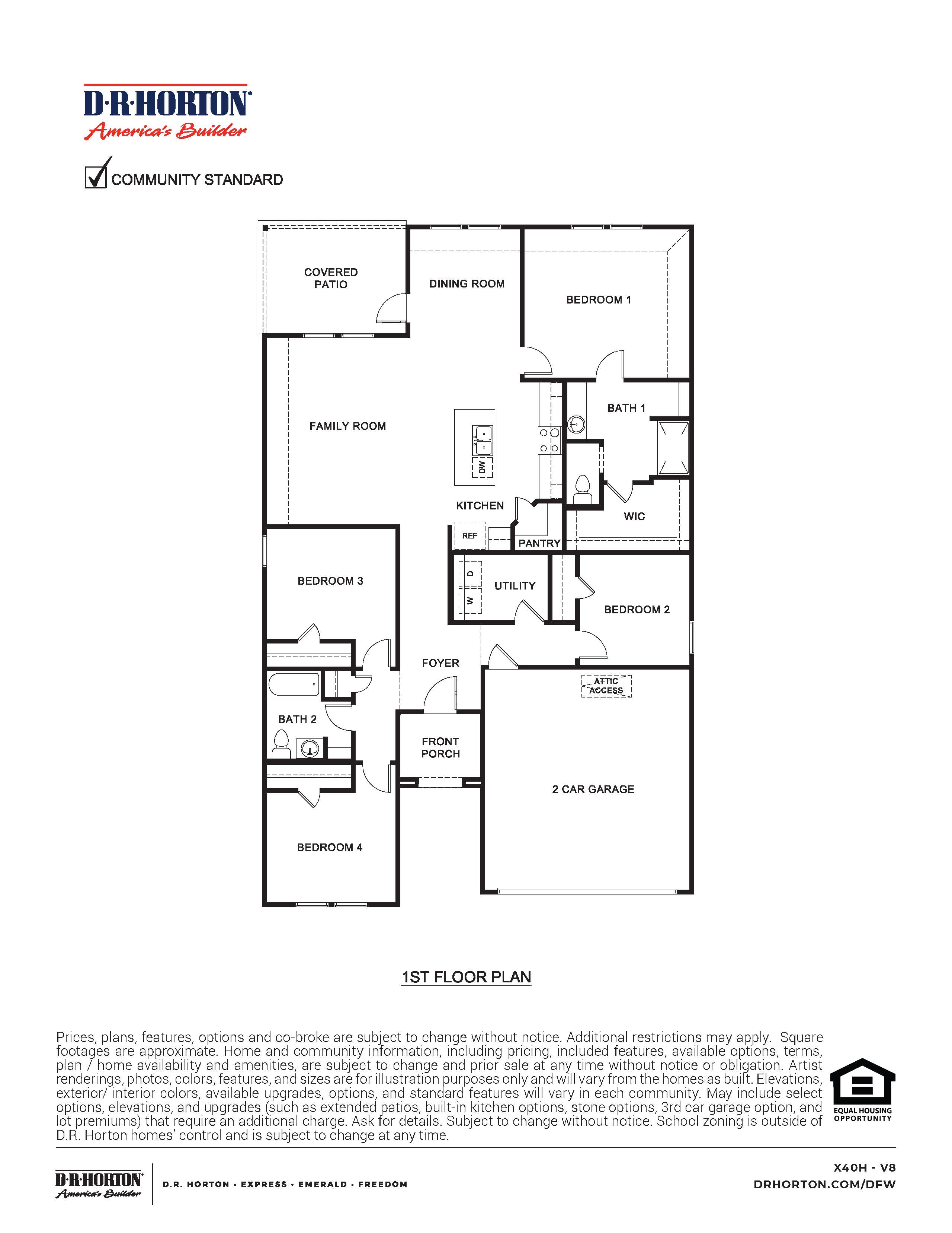 X40 H Huntsville Floorplan