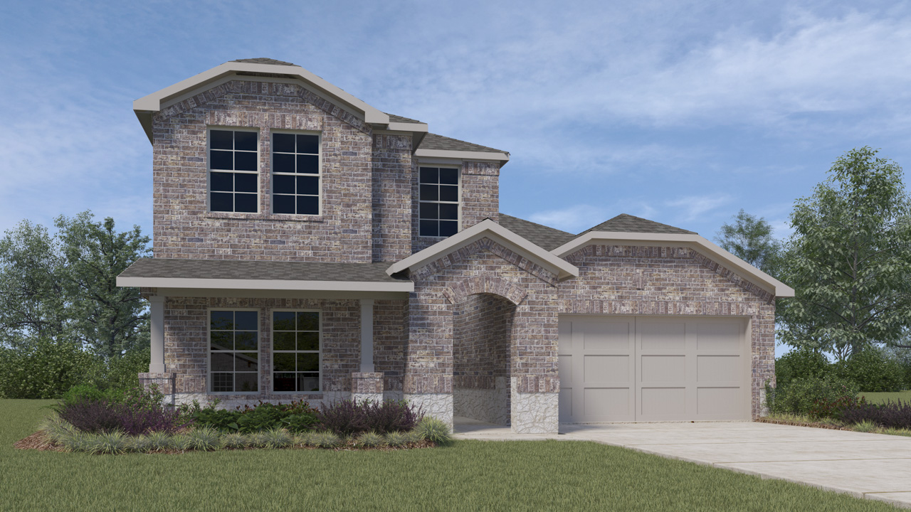 Two story home with 2 car garage