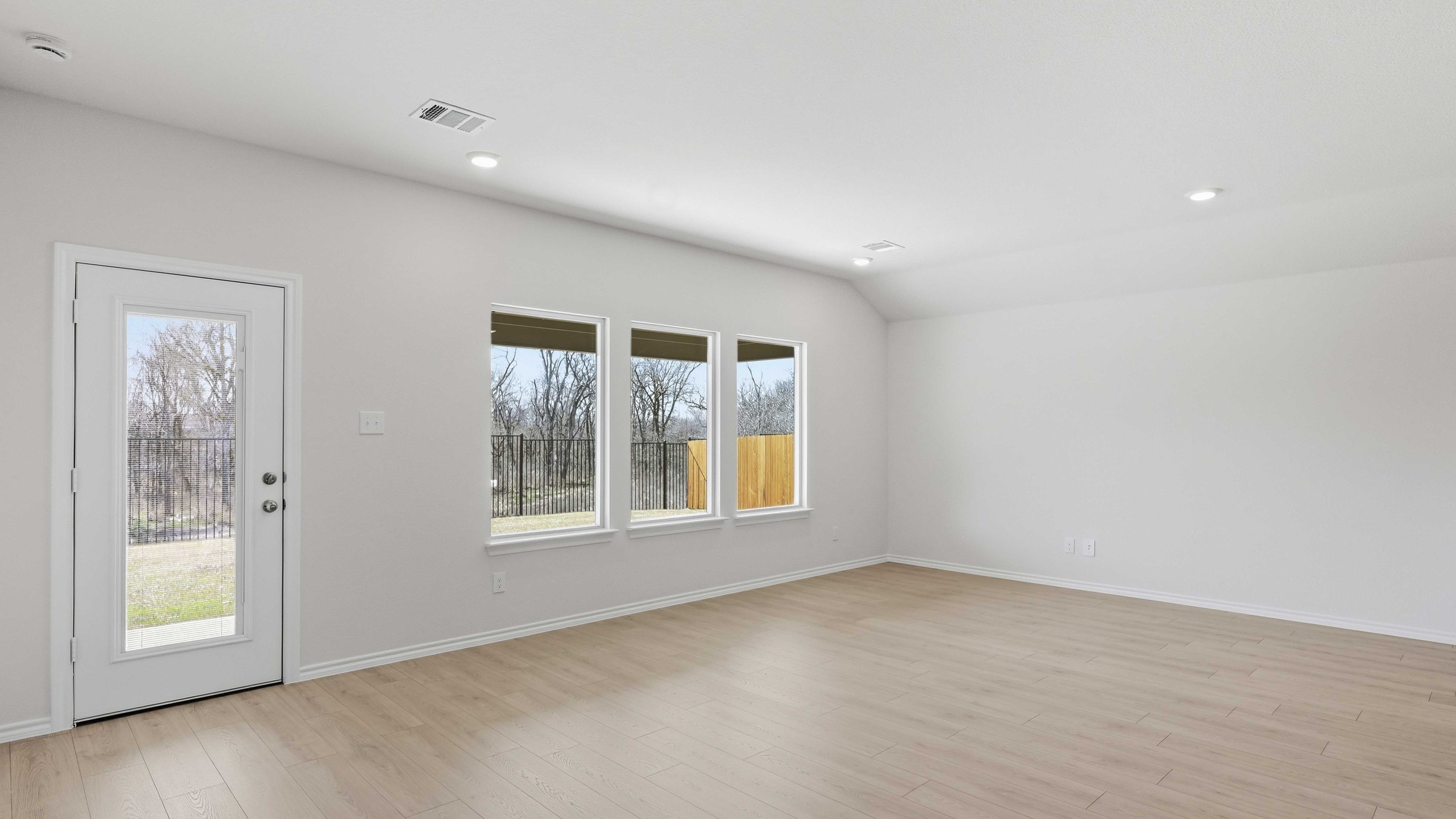 open concept living area