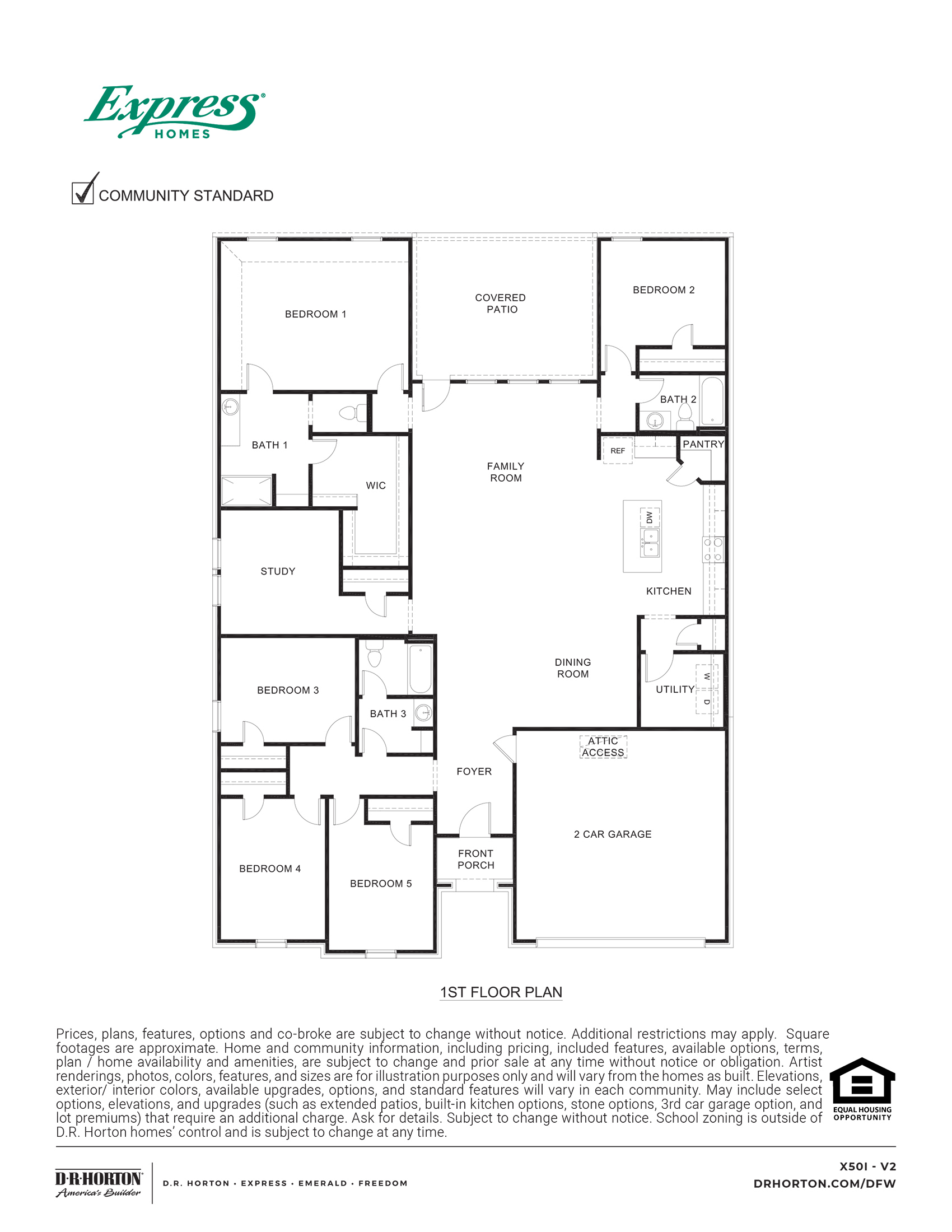 X 50 I Irving floorplan