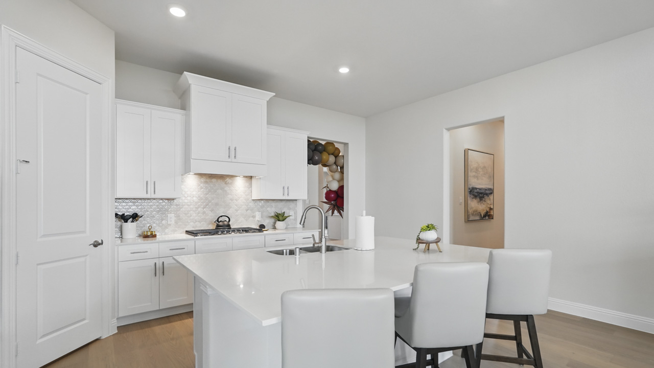 kitchen with large island
