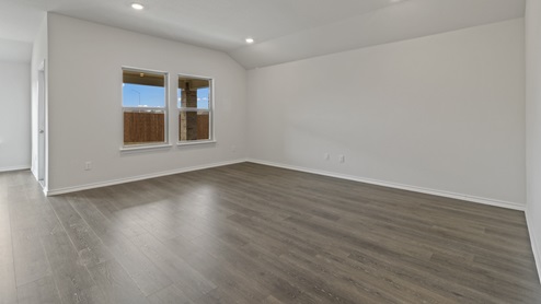 Large living room with windows