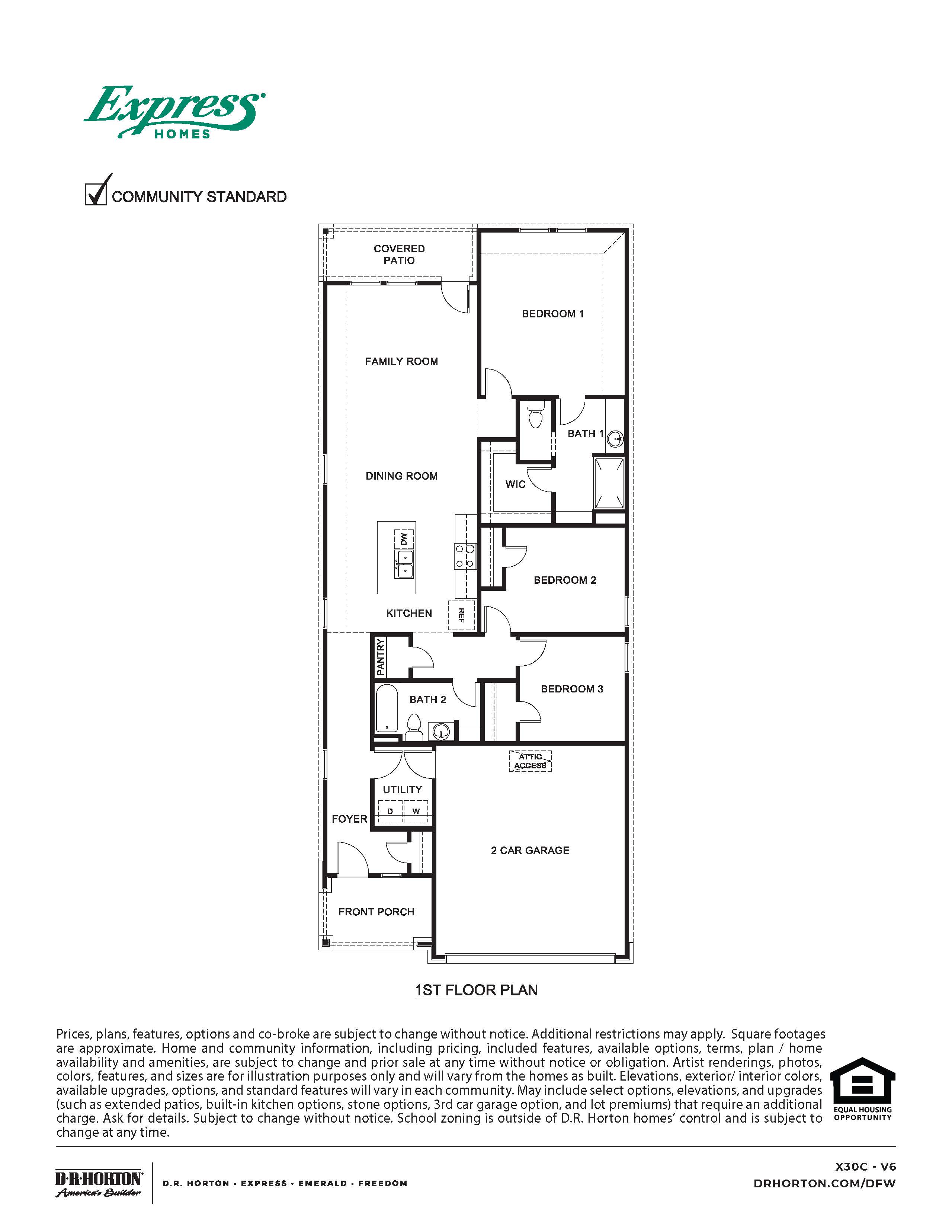 X30C Floorplan in Williamsburg of Fate