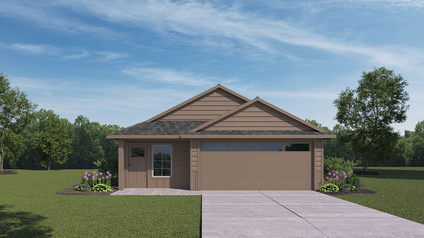 rendering of one story home