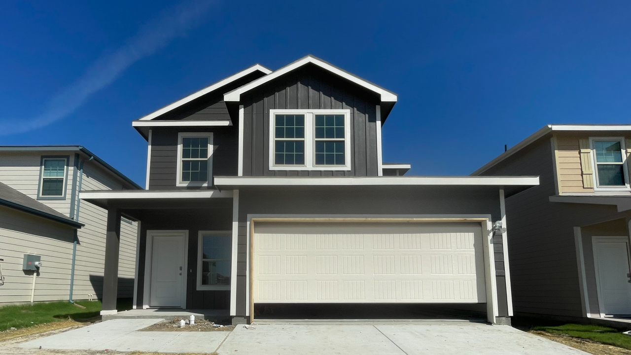 exterior of two story home