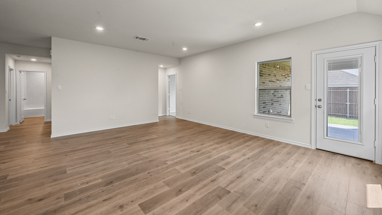 open concept living area